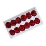 Maxbell 12Pcs Dried Rose Flower Head Crafts Centerpieces for Garland Decoration