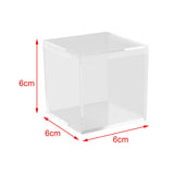 Maxbell Clear Cube Favour Box Chocolate Cup Cake for Baby Shower Mini Desserts