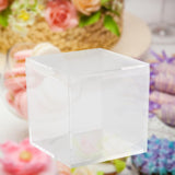 Maxbell Clear Cube Favour Box Chocolate Cup Cake for Baby Shower Mini Desserts