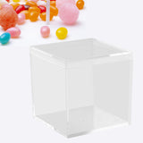 Maxbell Clear Cube Favour Box Chocolate Cup Cake for Baby Shower Mini Desserts