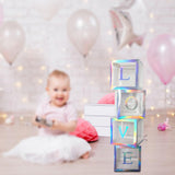 Maxbell Reusable Clear Balloon Boxes W/ Letters Party Supplies  Silver LOVE