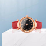 Maxbell Quartz Watch Simplicity Trend Fashion Multi Colour for Performance Red