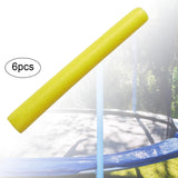 Maxbell 6Pcs Trampoline Enclosure Pole Foam Sleeves Protector for Tubing Pipe Yellow