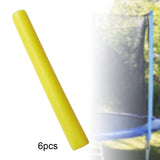 Maxbell 6Pcs Trampoline Enclosure Pole Foam Sleeves Protector for Tubing Pipe Yellow