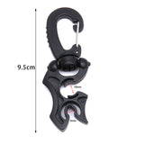 Maxbell 3Pcs Hose Holder with Clip Scuba Diving Double Gauges Hook Silicone Keeper