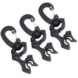 Maxbell 3Pcs Hose Holder with Clip Scuba Diving Double Gauges Hook Silicone Keeper