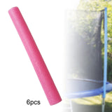 Maxbell 6Pcs Trampoline Enclosure Pole Foam Sleeves Protector for Tubing Pipe Red