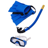 Maxbell Child Kids Snorkeling Set Goggles Snorkel Flippers Gear Swimming Blue