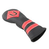 Maxbell 4x Golf Wood Head Cover Golf Club Headcover PU Protect Black Red Number