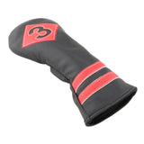 Maxbell 4x Golf Wood Head Cover Golf Club Headcover PU Protect Black Red Number