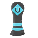 Maxbell Golf Wood Club Head Cover Driver Headcover Fairway Hybrid black blue U