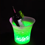 Maxbell Luminous Wine Drinks Cooler Bucket 5L for Home Wedding Party Green Light