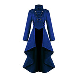 Maxbell Women Medieval Tailcoat Punk Trench Jacket Halloween Wedding Costume Outwear XL