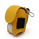 Maxbell PU Leather Golf Ball Carry Bag Waist Pouch with Hook Golf Accessory yellow