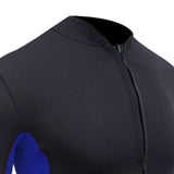 Maxbell Men Wetsuit Top Long Sleeve Jacket for Snorkeling Water Sports Scuba Diving Blue Black XXXL