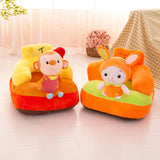 Maxbell Cute Cartoon Baby Sofa Cover Animal Toy Learn to Sit Gift for Infants Rabbit
