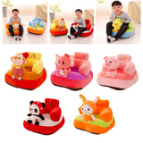 Maxbell Cute Cartoon Baby Sofa Cover Animal Toy Learn to Sit Gift for Infants Rabbit