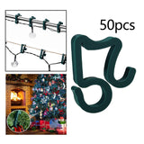 Maxbell Christmas Light Gutter Clips 20/50Pcs Pieces Hooks for Halloween Christmas 50pcs