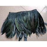 Maxbell Faux Feather Cape Gothic Plume Collar Scarves Shoulder for Cosplay A