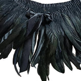 Maxbell Faux Feather Cape Gothic Plume Collar Scarves Shoulder for Cosplay A