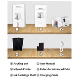Maxbell Portable Smallest Mobile Color Printer WiFi USB Gift Printer, Removable Ink