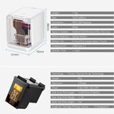 Maxbell Portable Smallest Mobile Color Printer WiFi USB Gift Printer, Removable Ink