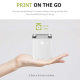 Maxbell Portable Smallest Mobile Color Printer WiFi USB Gift Printer, Removable Ink