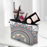 Maxbell Makeup Bag Wash Toiletry Bag Case with Zipper Travel Bathroom White