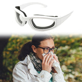 Maxbell Practical Onion Goggles Tearless Household Kitchen Gadgets Eyewear Windproof White