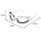 Maxbell Practical Onion Goggles Tearless Household Kitchen Gadgets Eyewear Windproof White