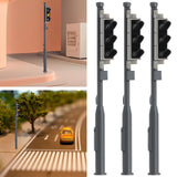 Maxbell 3Pcs Model Train Traffic Light LED Signal for Park Train Railway Street 1 to 43 O Scale