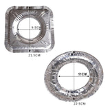 Maxbell 10pcs Aluminum Foil Gas Burner Bib Liners Stove Cover Stove Guard Easy Clean Square