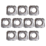 Maxbell 10pcs Aluminum Foil Gas Burner Bib Liners Stove Cover Stove Guard Easy Clean Square