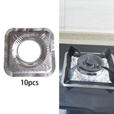 Maxbell 10pcs Aluminum Foil Gas Burner Bib Liners Stove Cover Stove Guard Easy Clean Square
