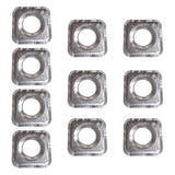 Maxbell 10pcs Aluminum Foil Gas Burner Bib Liners Stove Cover Stove Guard Easy Clean Square