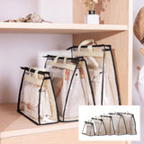 Maxbell 5 Pieces Clear Handbag Storage Bag Hanging Storage Bag for Closet Shelf