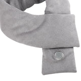 Maxbell USB Heating Scarfs Warmth Cold Protection Washable for Winter Outdoor gray