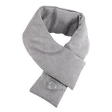 Maxbell USB Heating Scarfs Warmth Cold Protection Washable for Winter Outdoor gray