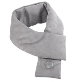 Maxbell USB Heating Scarfs Warmth Cold Protection Washable for Winter Outdoor gray