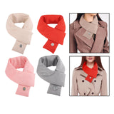 Maxbell USB Heating Scarfs Warmth Cold Protection Washable for Winter Outdoor pink