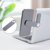 Maxbell Expansion Laptop Phone Bracket Side Phone Holder for Computer Phone Gray