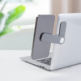 Maxbell Expansion Laptop Phone Bracket Side Phone Holder for Computer Phone Gray