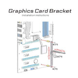 Maxbell Computer Graphics Card GPU Holder Adjustable Tool-Free Screw-On for ATX
