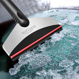 Maxbell Compact Car Ice Scraper Cold Weather Auto Window Car Wash Snow Removal Wiper Red
