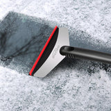 Maxbell Compact Car Ice Scraper Cold Weather Auto Window Car Wash Snow Removal Wiper Red