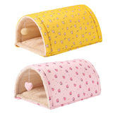 Maxbell Cave Bed Cozy Enclosed Soft Kennel Pet Cat Bed Tunnel for Cats Puppy Kitten Pink