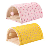 Maxbell Cave Bed Cozy Enclosed Soft Kennel Pet Cat Bed Tunnel for Cats Puppy Kitten Pink