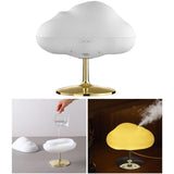 Maxbell Air Humidifier Aromatherapy Essential Oil Diffuser Table Light for Home Gold Base