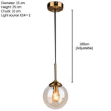 Maxbell Nordic Ceiling Lights LED Adjustable E14 Pendant Light for Home Decor Brown