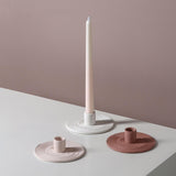 Maxbell Modern Candlestick Taper Candle Holder Support Decoration White
